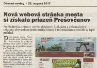 Nov webov strnka mesta si zskala priaze Preovanov