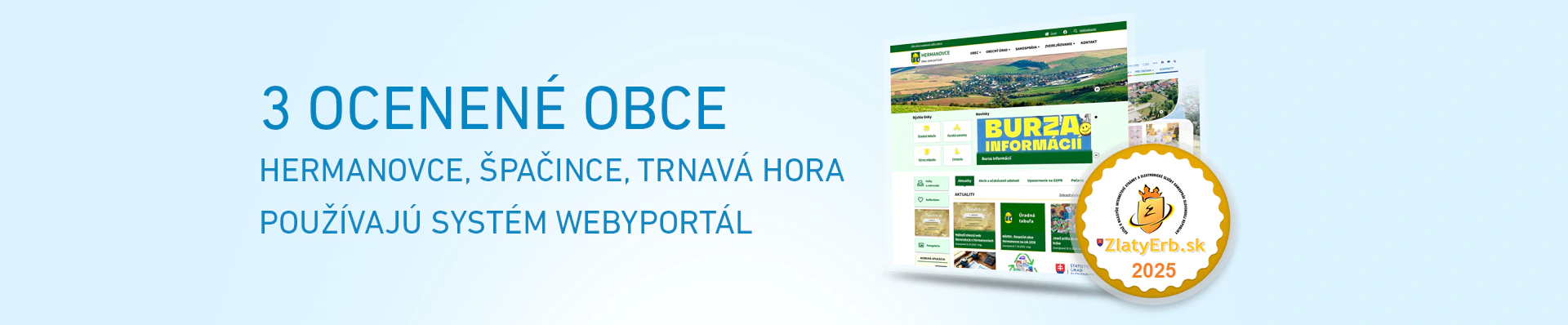 3 ocenen webov sdla obc pouva systm WEBYportl