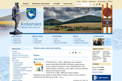www.kosariska.sk